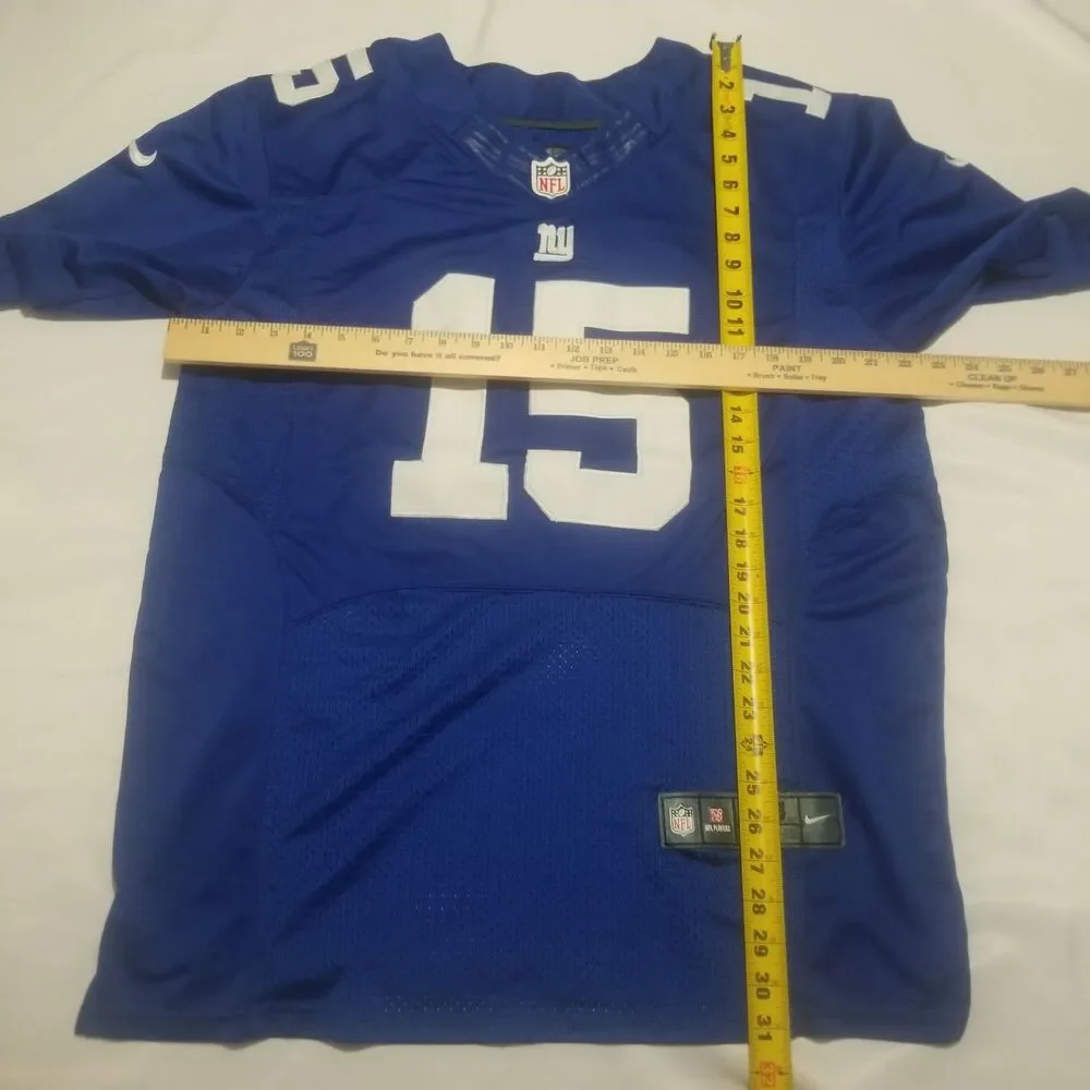 Nike Brandon Marshall New York Giants #15 Blue On-Field Jersey Mens Size 48